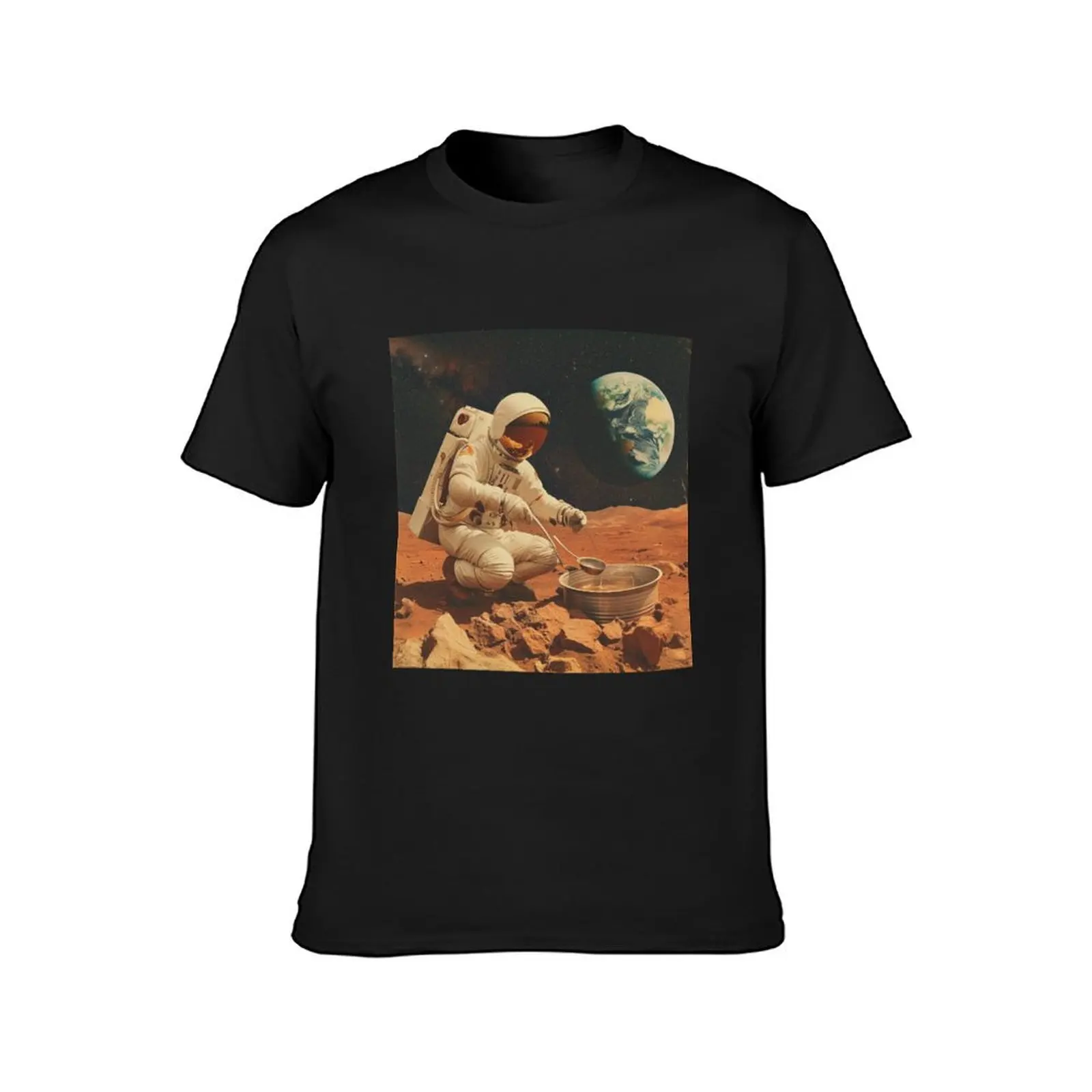 The unsolvable astronaut problem T-Shirt summer clothes quick drying tees korean fashion Men's cotton t-shirt