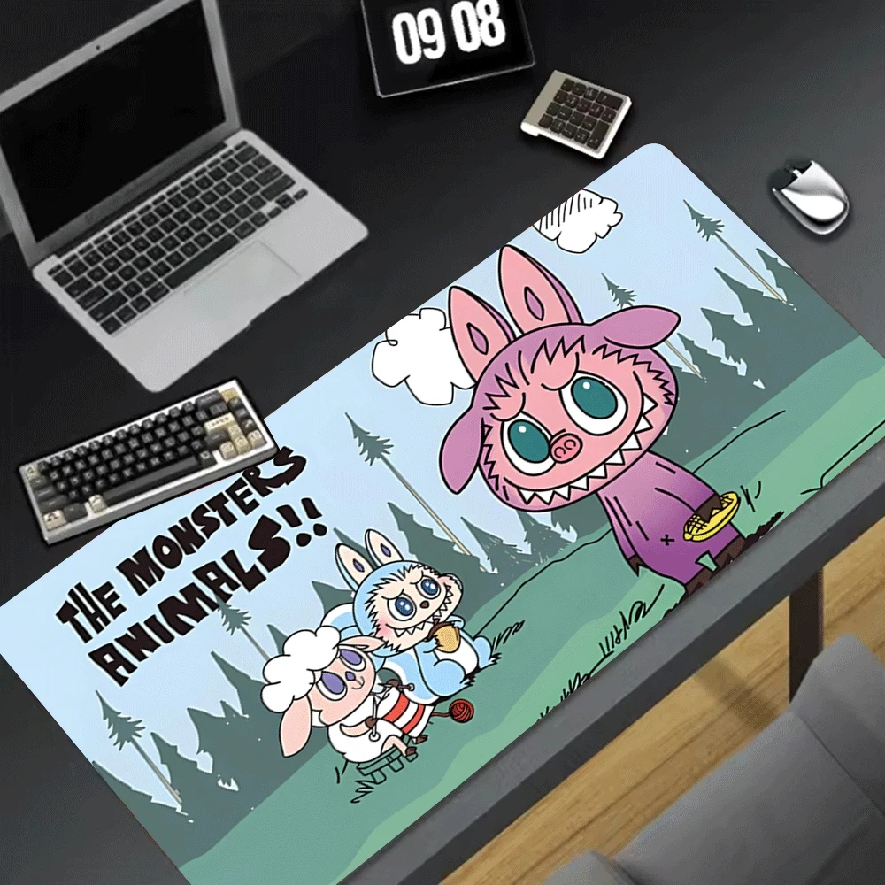

Labubu Mouse Pads Creative Gamers Desk Pads New Labubu Extra Large Diy Desk Set Keyboard Pads Labubu Keyboard