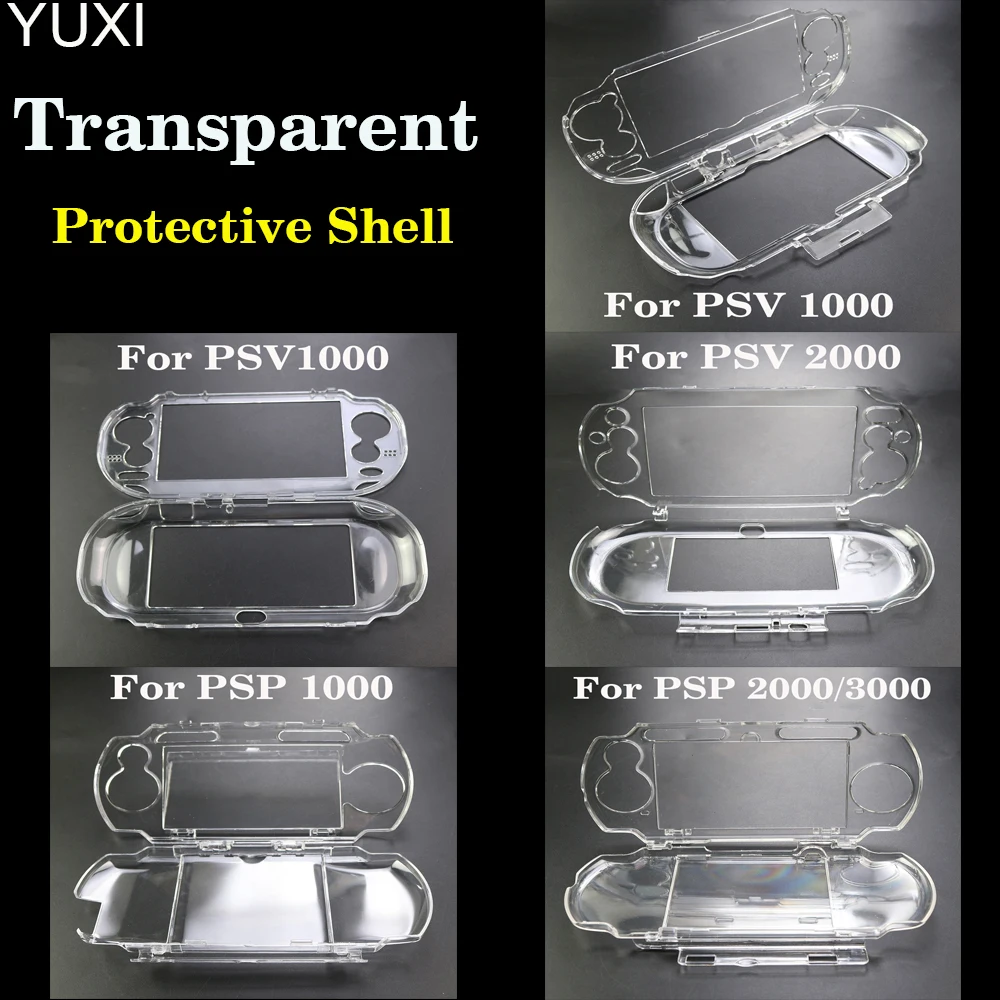 

2/5/10pc Clear Crystal Protective Case Hard Guard Shell Transparent Skin Protection Cover For PSP 1000 2000 3000 PSV 1000 2000