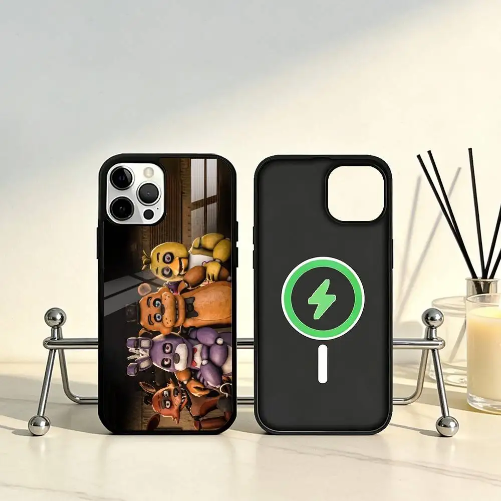 حافظة هاتف F-Freddys F-Fnaf لخمس N-Nights لهاتف iPhone17,16,15,14,13,12,11 Plus، Pro Max Magnetic للشحن اللاسلكي Magsafe #5