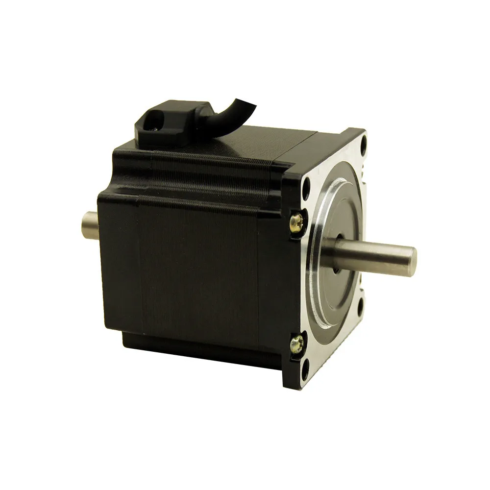 Double shaft 2phase Nema23 1.3Nm 57x57mm stepper motor shaft diameter 6.35/8.0mm 4wires 3A body length 56mm