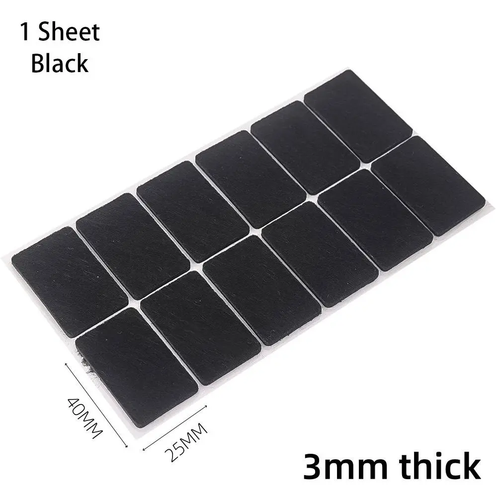 

12Pcs/Sheet Table Leg Cover Felt Chair Leg Pads Home Furniture Accessory Floor Protector Bumper Pads Mute Rectangle