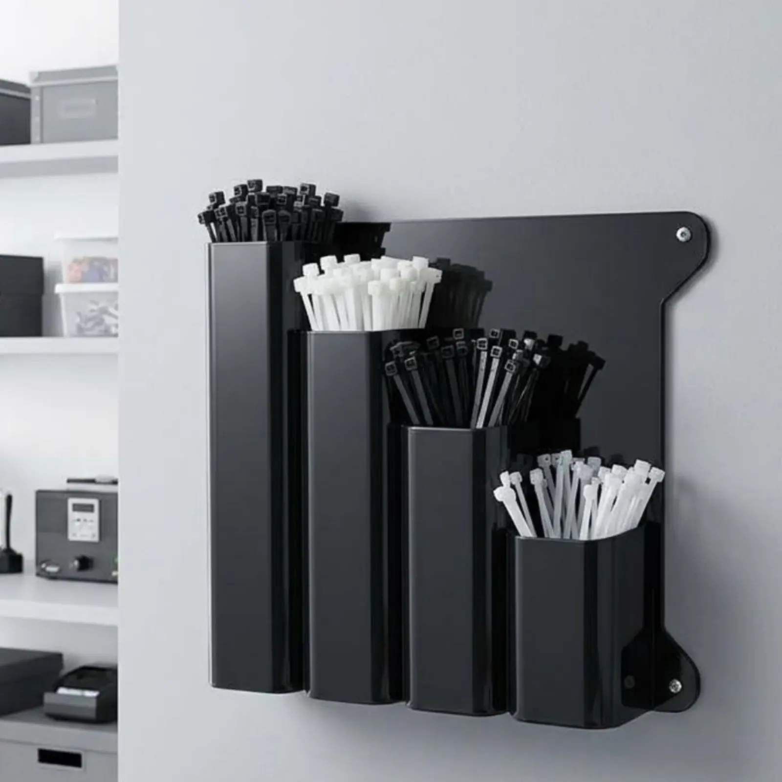 Zip Tie Storage Holder Easy to Organize Cable Tie Holder for Workshop, Garage