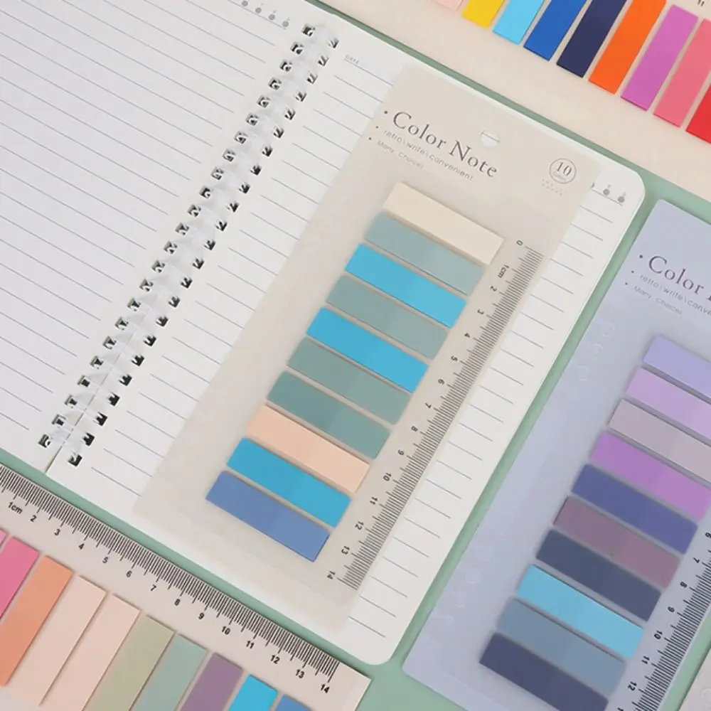 Self Adhesive Index Tabs Set Waterproof Transparent Page Marker Tabs PET Label Annotation Tabs Label Stickers