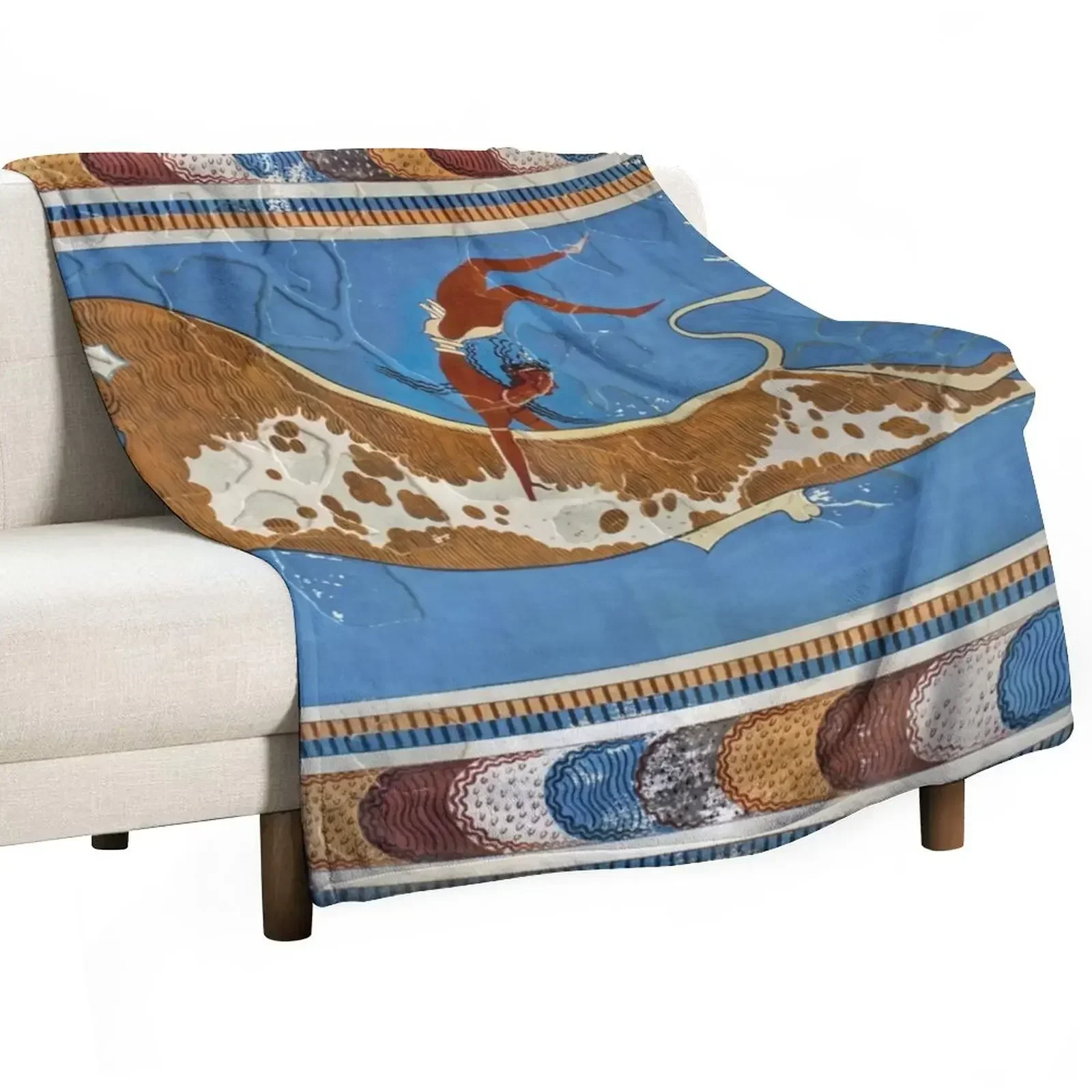 Minoan Throw Blanket For Sofa Thin warm for winter Blankets