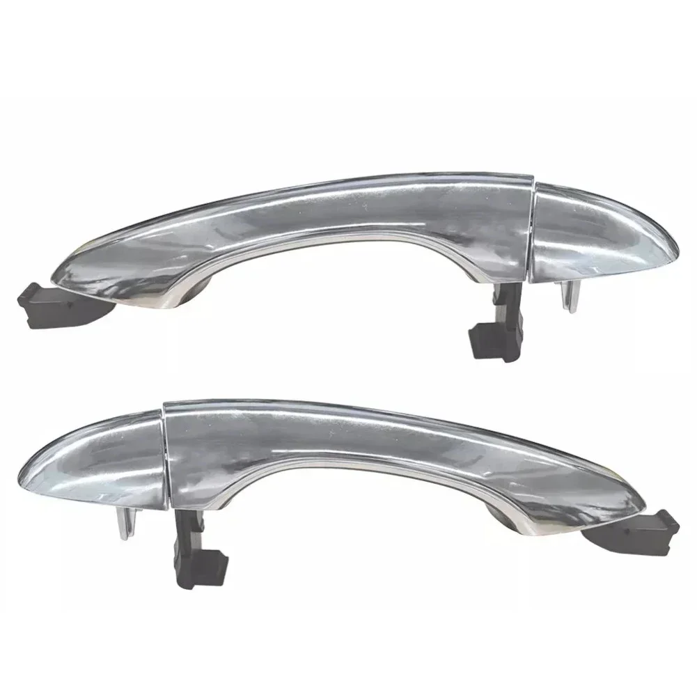 

Car Door Handle Chrome Door Handle For Car Maintenance Sleek Chrome Finish Easy To Install Includes Handle And Cover