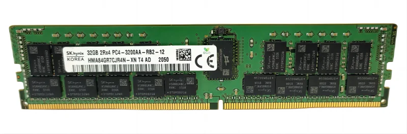 SK Hynix DDR4 32GB 3200A 2RX4 PC4 3200MHz ECC REG RDIMM 32G Server memory RAM