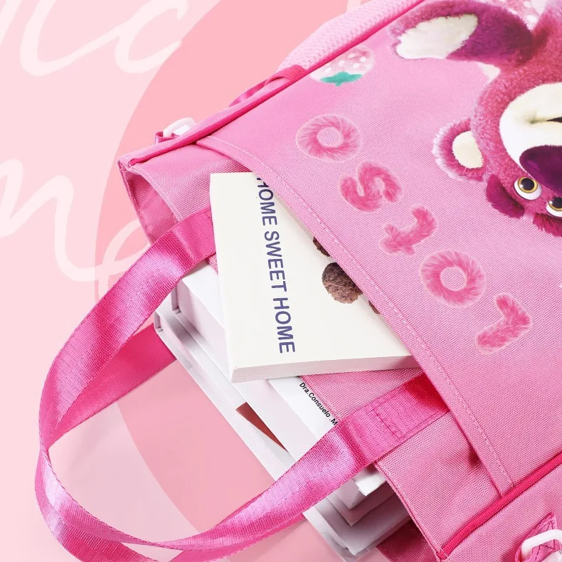 Disney torby na zakupy dla kobiet o dużej pojemności Kawaii torba na ramię typu crossbody Anime Case śliczny portfel torebki i torebki Lotso