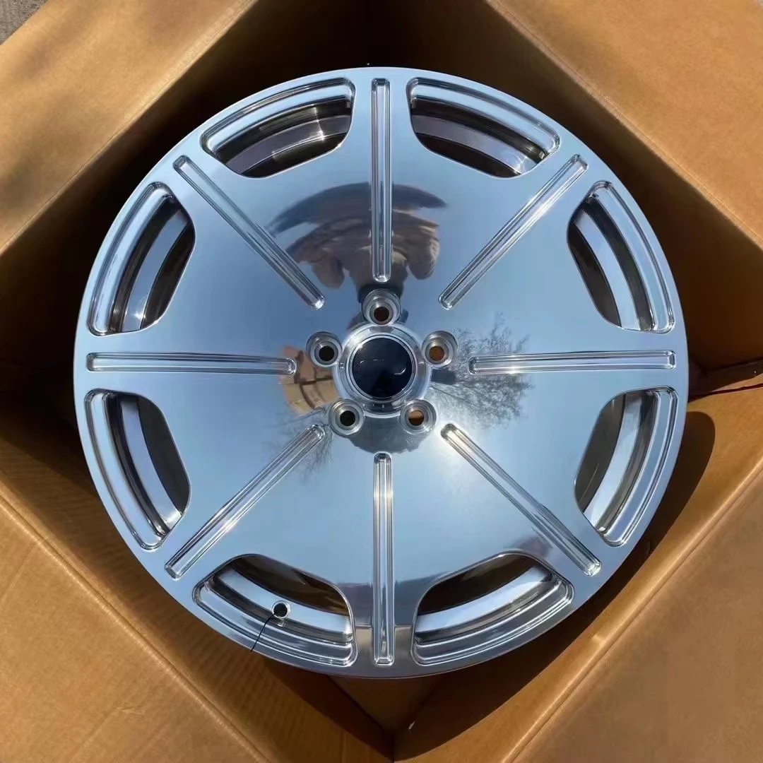 

New Black Silver Bright Finish 5x120 5x114.3 Passenger Car Forged Wheel Aluminium Alloy Luxury Five Spoke Rim for
