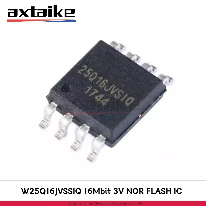 2/5/10PCS W25Q16JVSSIQ 25Q16JVSIQ SOP-8 16Mbit 133MHz 2.7V~3.6V 3V NOR FLASH SERIAL FLASH MEMORY WITH DUAL QUAD SPI IC