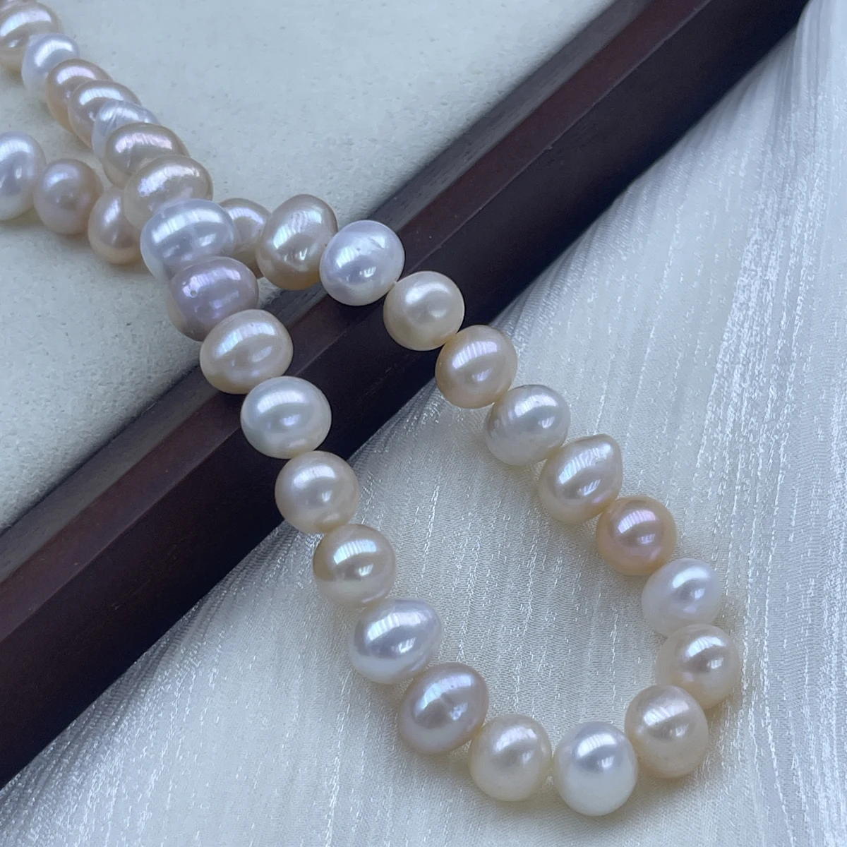 

AA Natural Freshwater Pearls 9-10mm Colors Pearls Punch Loose Beads for Jewelry Making DIY Bracelets Necklace Accessories Gifts