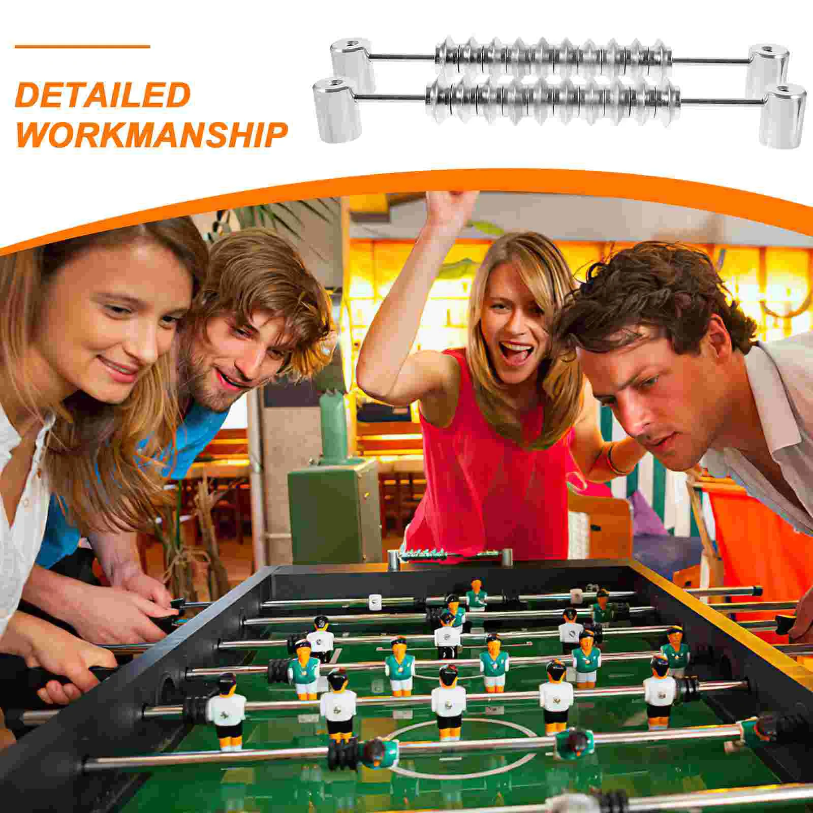 2 Pcs Football Table Foosball Counters Desktop Soccer Black Portable Games Scoring Multipurpose Sturdy Practical