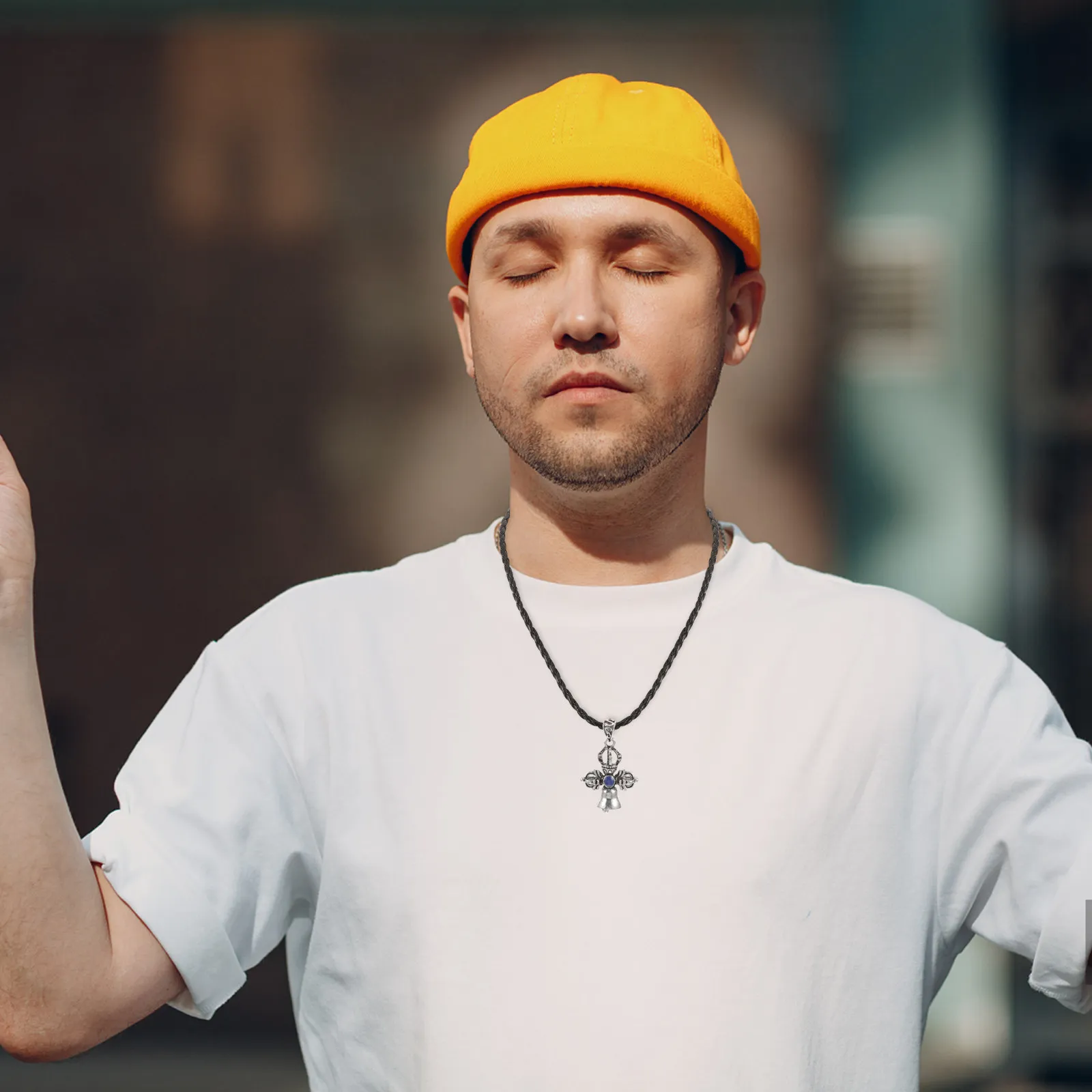 

Cross Vajra Pestle Charm Pendant Alloy Crafted Jewelry Making Supply for Bracelets Necklaces Keychains Buddhist Crafts