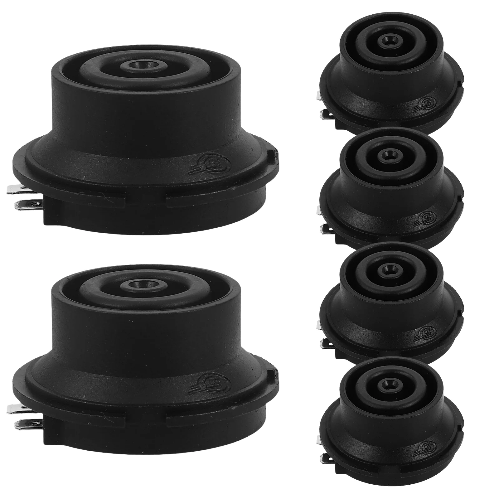 

6 PCS Switches Kettle Base Core Replacement Accessories for Electric Control Power Outlet Thermostats Black Parts Temperature