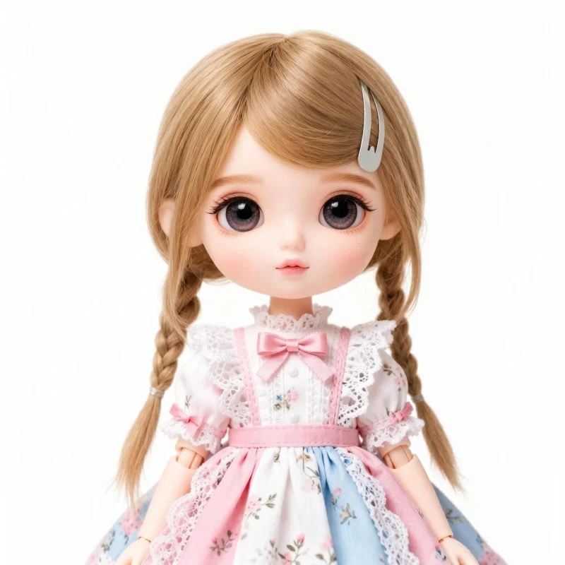 JD509  Size From 4-5 Inch to 11-12inch Fashion Braids Hair BJD Synthetic Mohiar Wig For OB11 YOSD MSD SD Blythe Doll Accessories