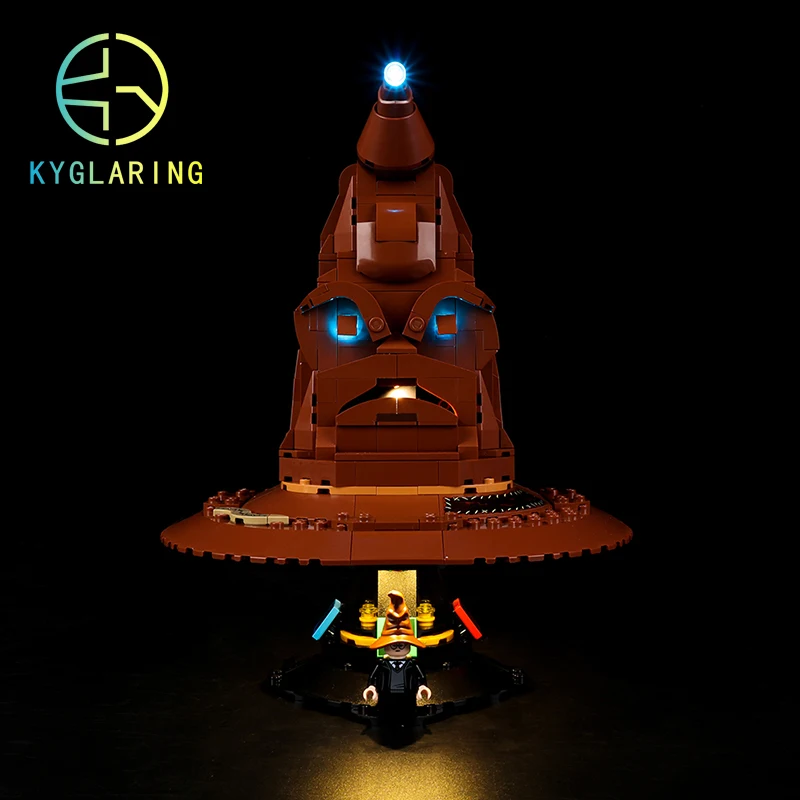 Kyglaring Led Lighting Set DIY Toys for 76429 Talking Sorting Hat Collectible Bricks Only Lighting Kit No Building Model