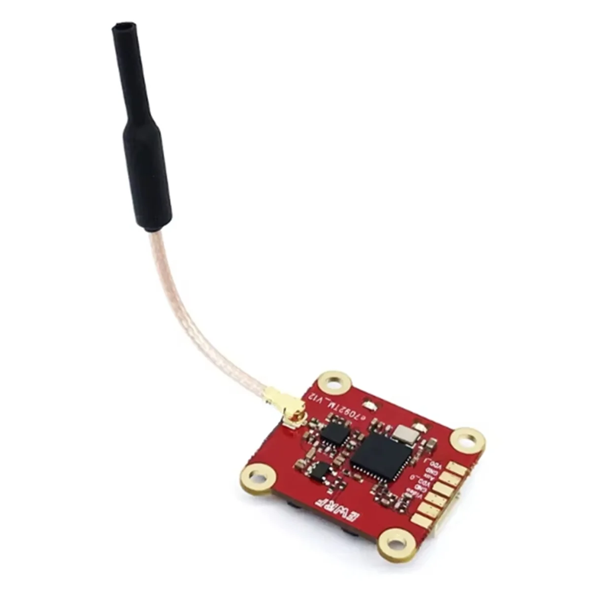 جهاز إرسال EULM Ewrf 5.8G 40CH 25mW/200mW/500mW جهاز إرسال فيديو قابل للتحويل 20X20mm يدعم الصوت الذكي لطائرة صغيرة بدون طيار