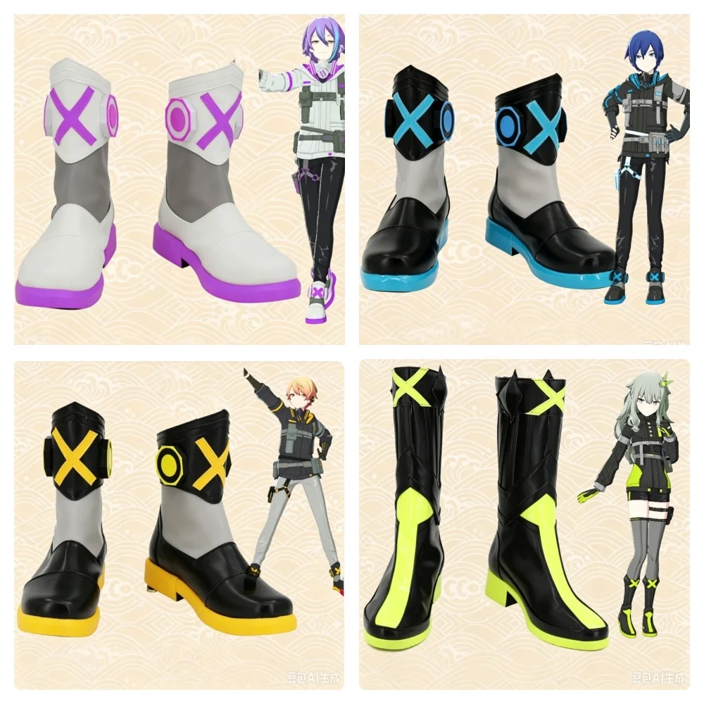 Kusanagi Nene Aoyagi Toya Tenma Tsukasa Kamishiro Rui Project Sekai Cosplay Shoes Boots Game Anime