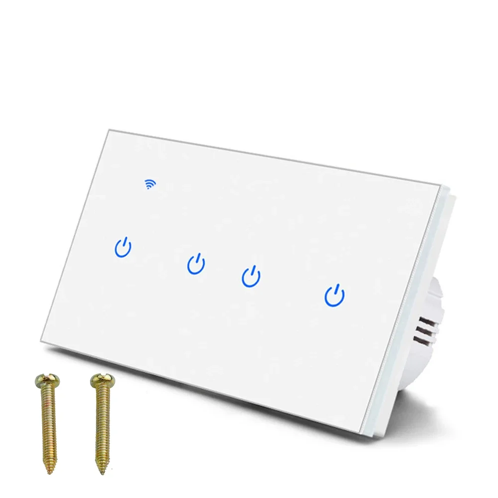 Smart Home WiFi Touch Switch with Dual Control Capability Voice and App Remote Functionality for Enhanced User Experience