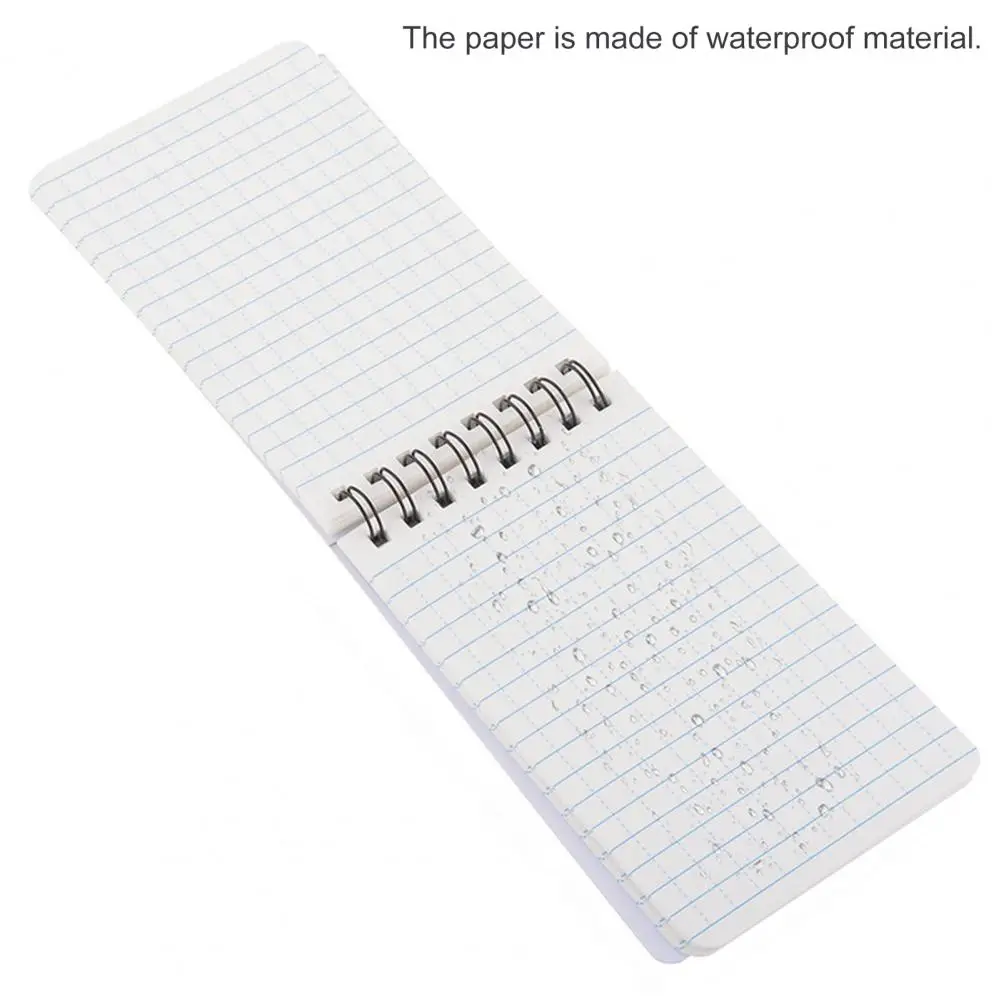 Daily Notebook Durable Waterproof Notebook Compact Coil Design for School Home Outdoor Writing Portable Student-friendly