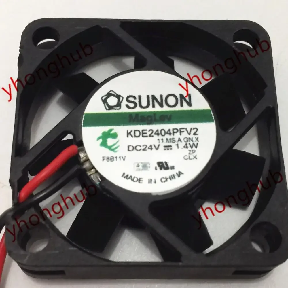 

SUNON KDE2404PFV2 11.MS.A.GNX DC 24V 1.4W 2-wire 40X40X10mm Server Cooling Fan