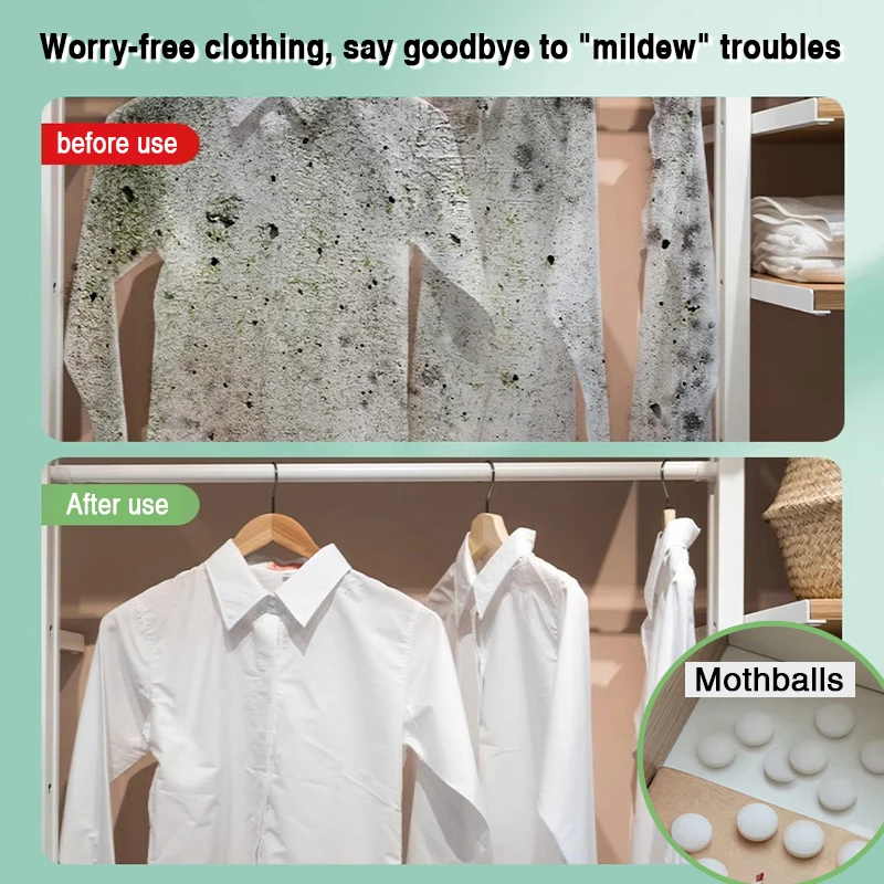 Camphor Ball Wardrobe is odorless, non-toxic, insect proof, moisture-proof, and moldy resistant. It is a natural and environment