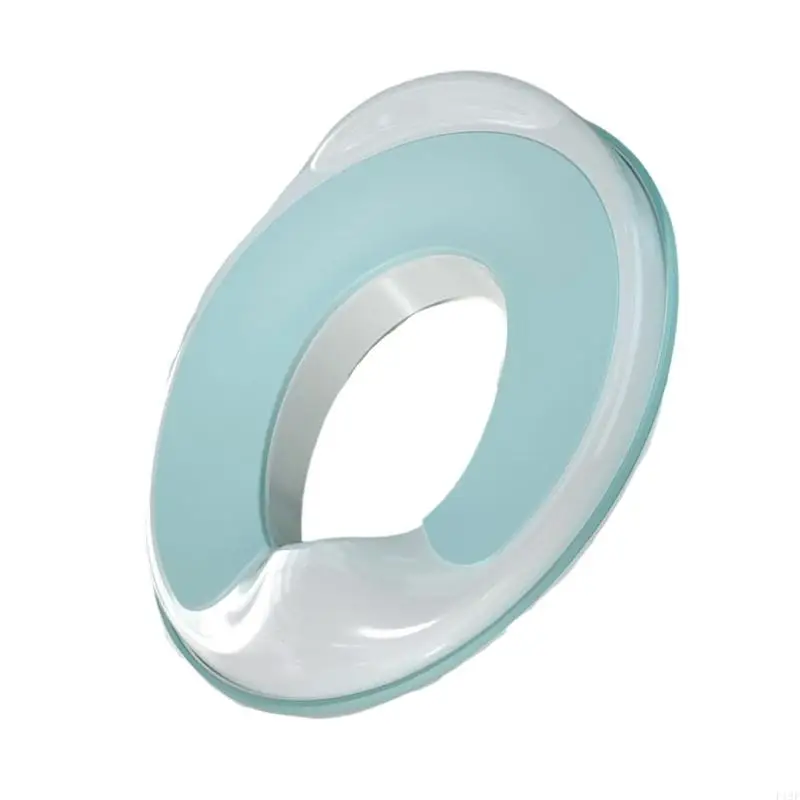 حشوة مرحاض مريحة للأطفال الصغار مع قاعدة مضادة للانزلاق وواقيات بول مدمجة من أجل ممارسة استخدام المرحاض بشكل آمن ومريح F19F #5