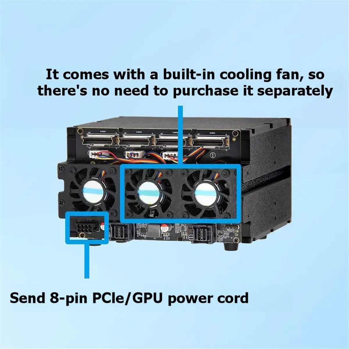 8 Reels Hot Swappable Module Hard Disk Cage with Backplane Chassis Rack 2.5 Inch U.2/SAS/ HDD Tray