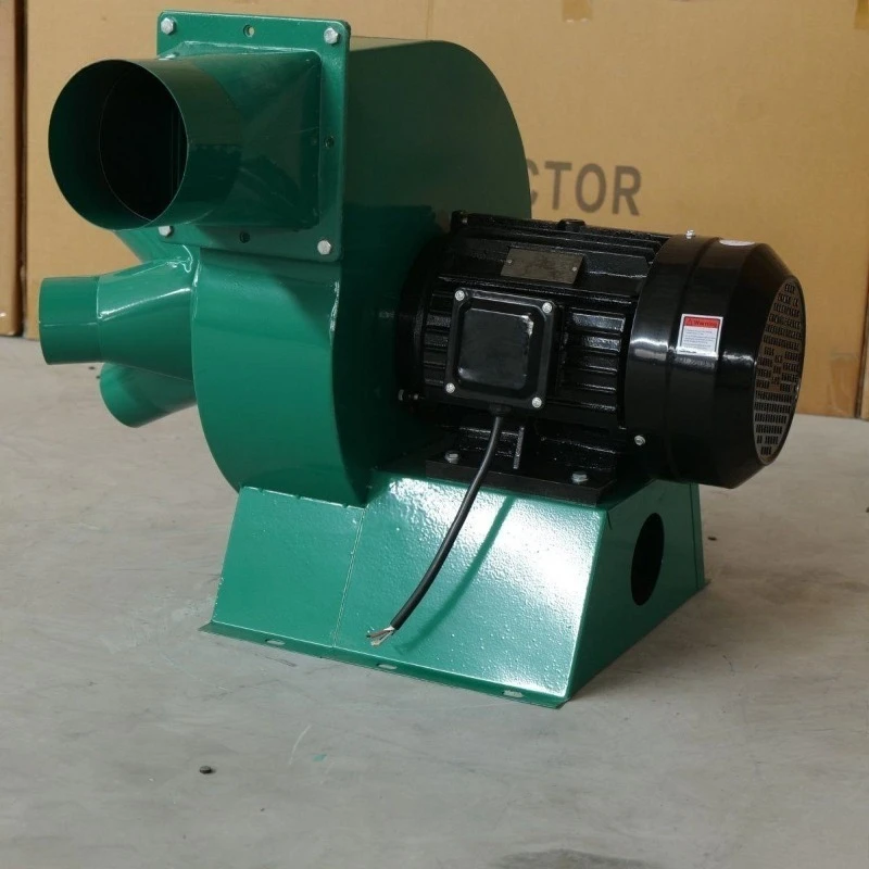 Horizontal vacuum fan Suction sawdust blower Snail type dust collector Hardware Industrial vacuum cleaner