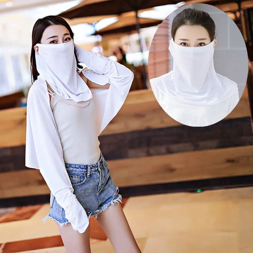 

Wrap Cover Fashion Sun UV Protection Unisex For Men Outdoor Sports For Women Face Cover Ice Silk Mask Neck Scarf Face Scarves