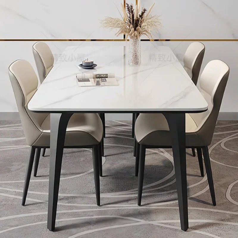 Rectangle Large Size Dining Table Vintage Writing Service Cheap Clean Dining Table Luxury Mesas De Comedor Trendy Furniture