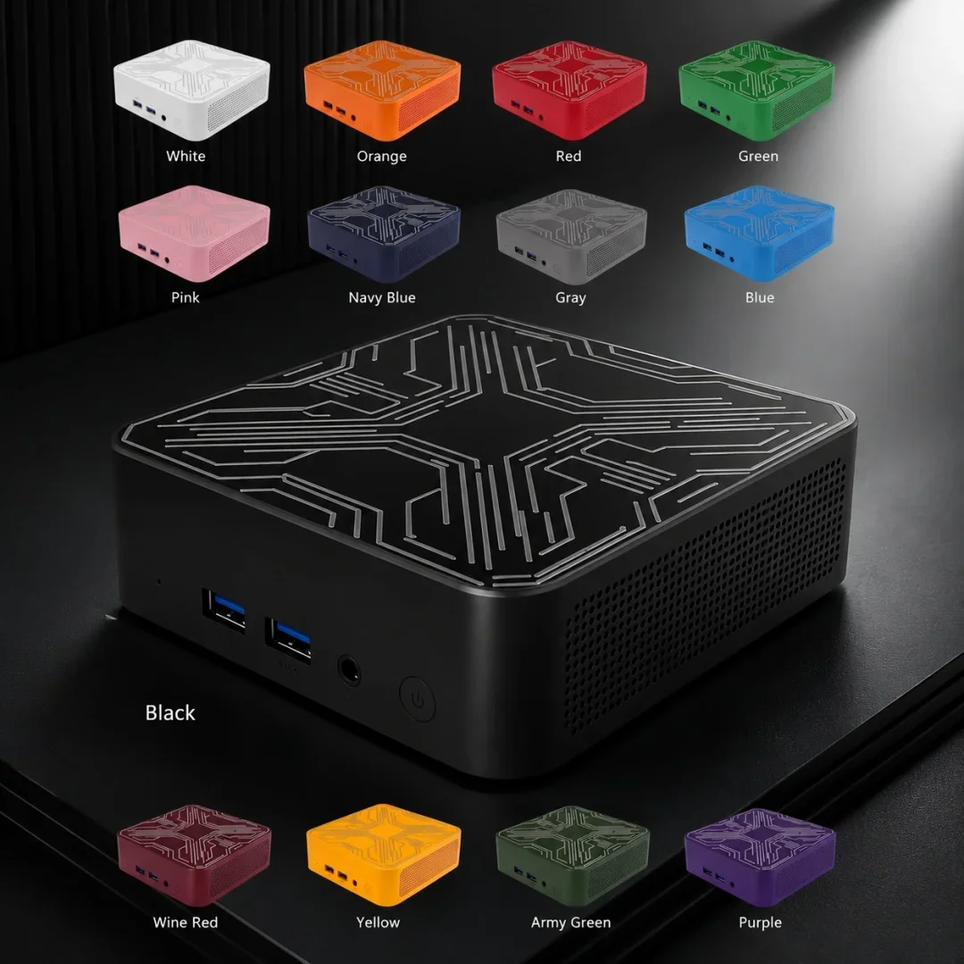 Red Colorful Mini PC Intel Core I9-10980HK Win11 32GB+2TB SSD WiFi6 BT5.2 4K Portable PC for Gaming,Streaming & Video Edit