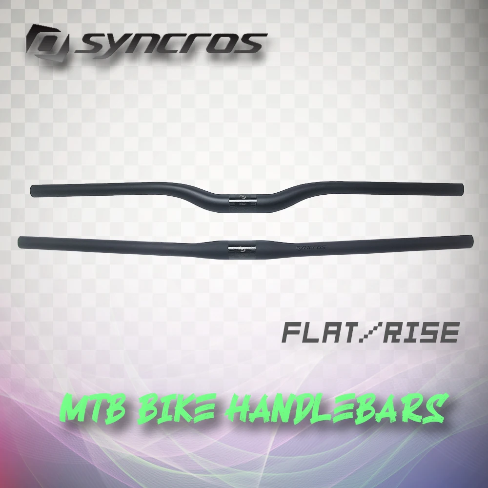 Syncros Carbon Handlebar Mtb 31.8 Length 580-760MM Finish Matte Bicycle Handlebar Parts Mtb Steering Wheel Factory Custom