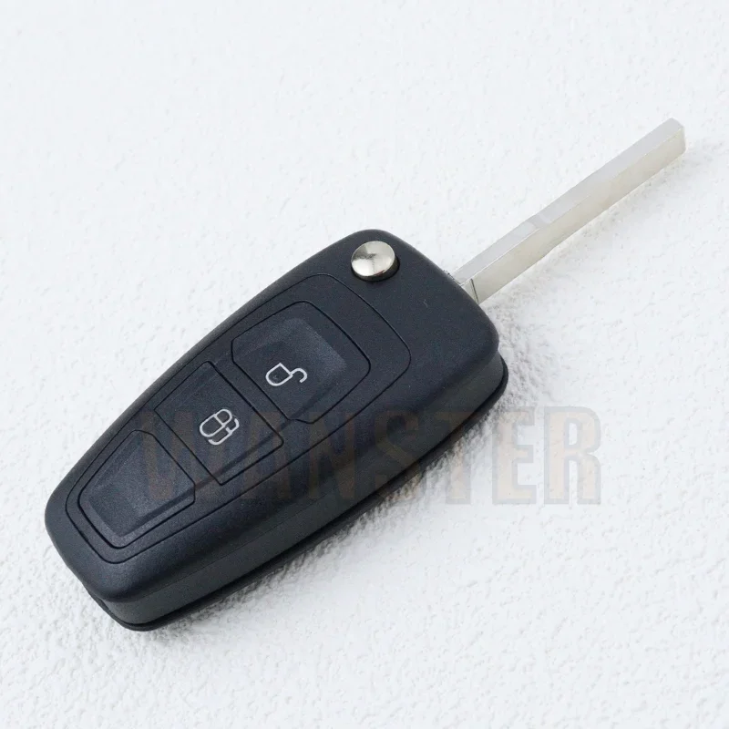 For Ford Fiesta Focus C-Max (CB7) S-Max Transit Custom Galaxy Mondeo 2013 Car Key Shell Folding Key Fob Case Housing 2 3 Bottons