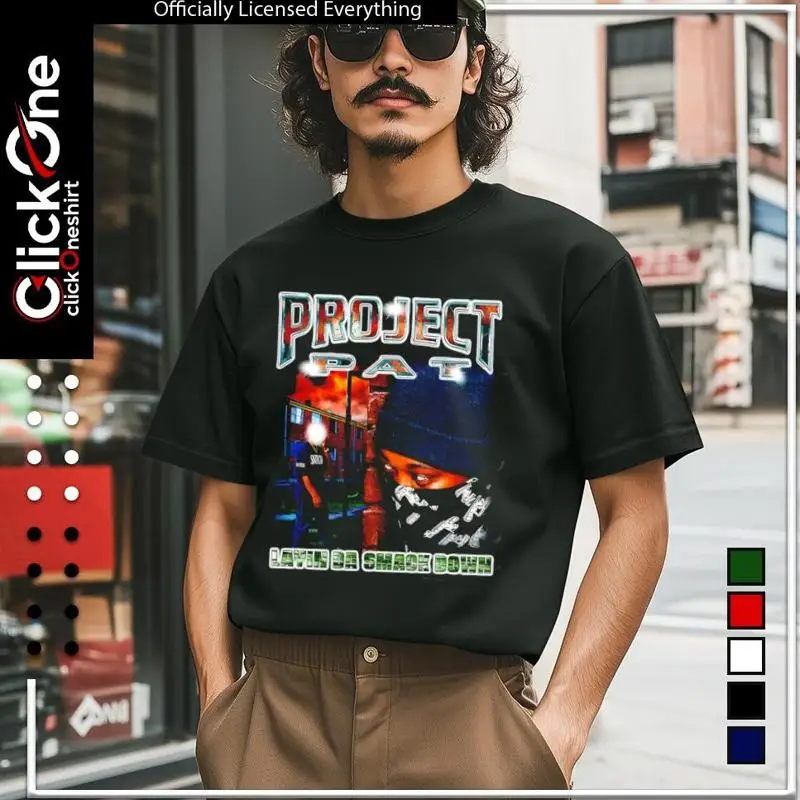 Project Pat Layin Da Smack Down Memphis Hip Hop T-Shirt
