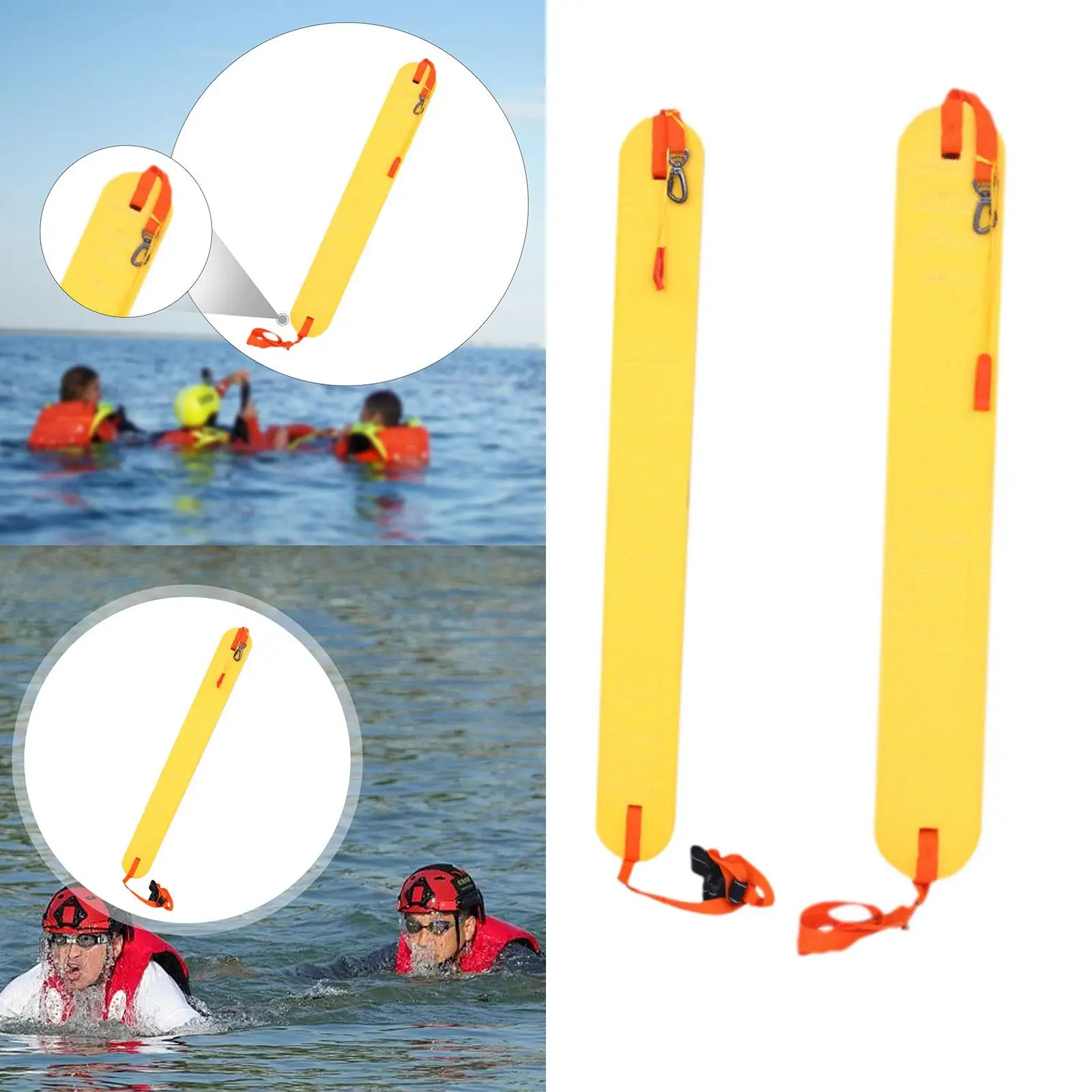 xpeライフガードレスキューチューブ、ステンレス鋼フック付き浮き具、迅速な水難救助用プールフロート