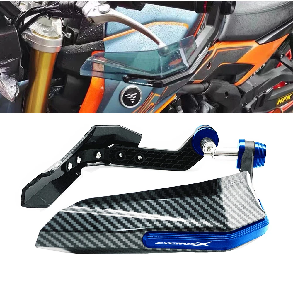 For YAMAHA CYGNUSX 125 CYGNUS X125 SMAX 155 BWS R125 Carbon pattern Handle bar Grips End Brake Clutch Lever Protection Windproof