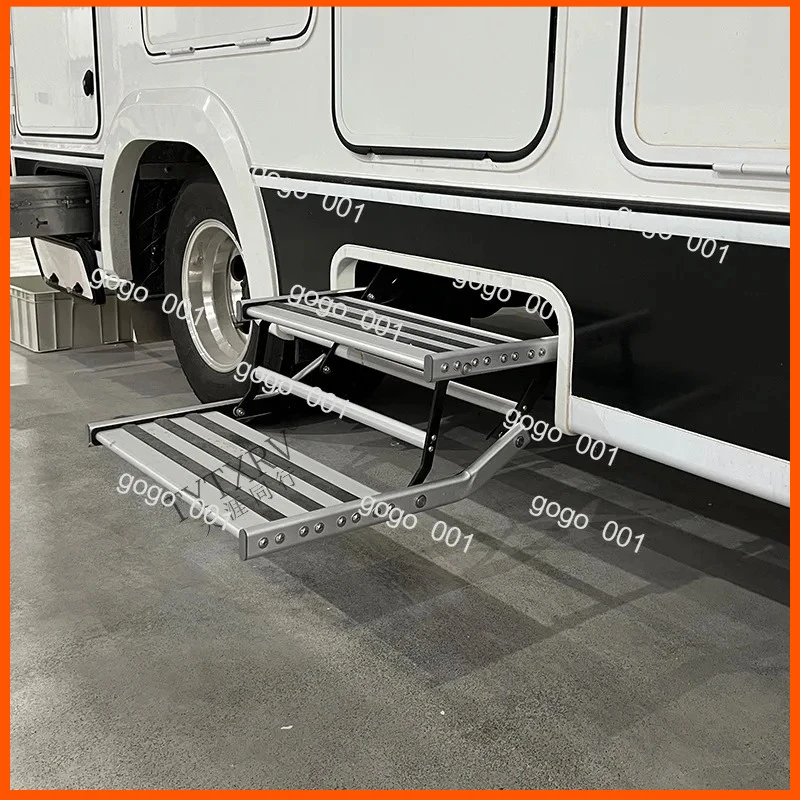 RV Folding Aluminum Alloy Manual Retractable Single Layer Double Layer Foot Pedal Electric Pedal