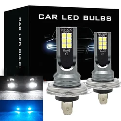 H7 LED Headlight Conversion 55W 6000K Error Free Canbus Bulb High Low Beam Car Front Driving Running Light H4 Fog Lamp Bulbs