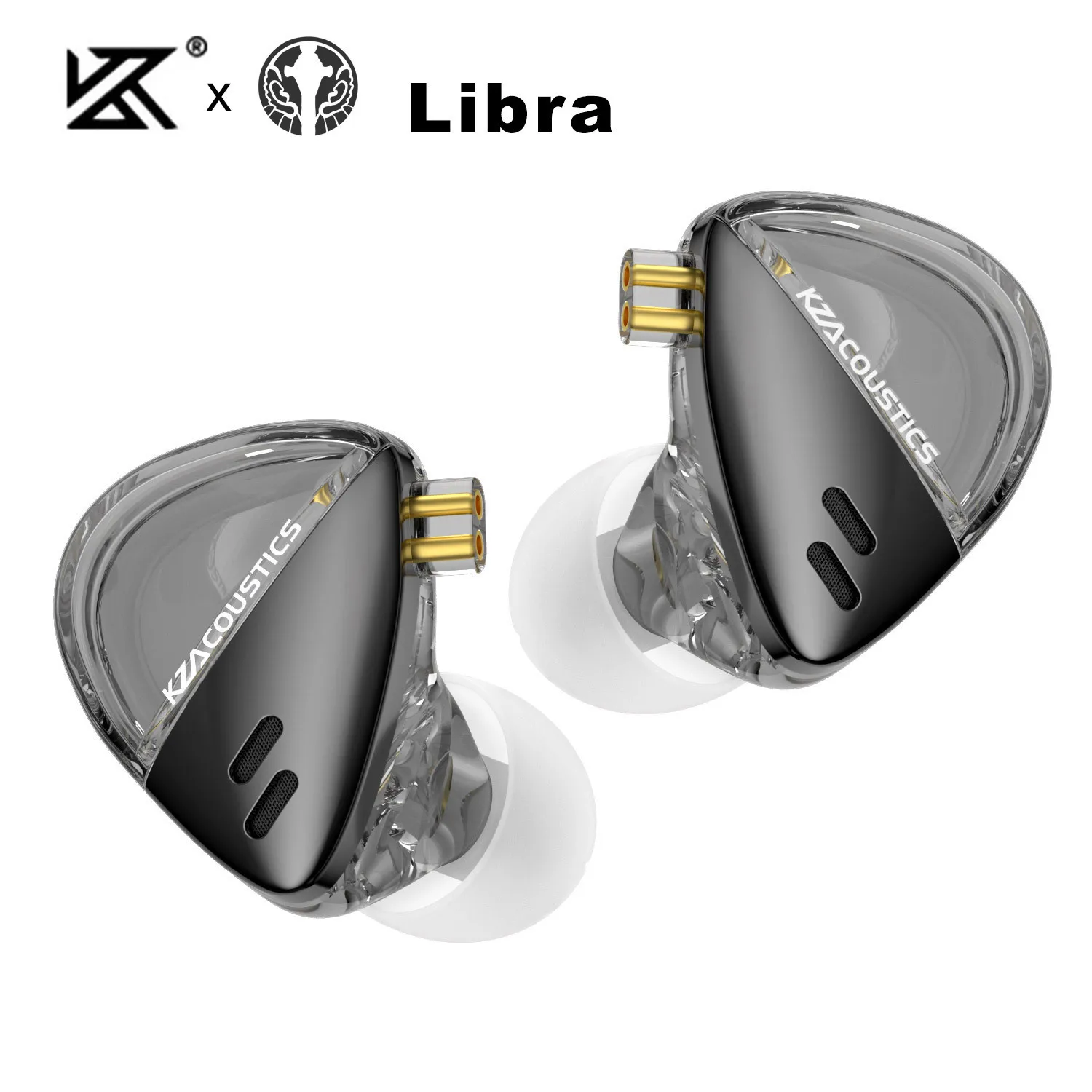 KZ X Angelears Libra high performance Ultra-Wide Frequency Dynamic HiFi In-Ear Earphone IEMs Monitor With 0.75 Replaceable cable