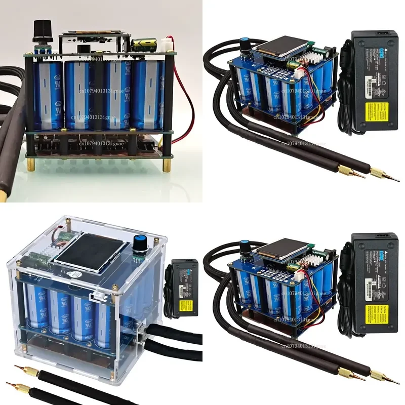 Small Household Spot Welding Machine Handheld High-Power Automatic Bump Welder with 16-Section Control Board for DIY Projects