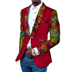 Men Blazer Slim Fit Fancy Blazers Suit Jacket African Men Clothes Blazer Wedding Dress Suit Dashiki Bazin Riche Ankara WYN145