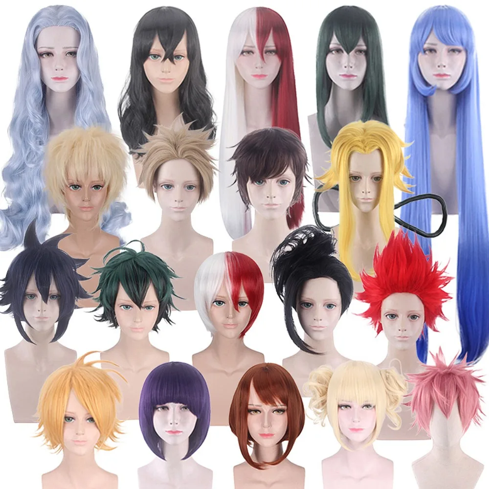 

My Hero Academia Cosplay Wig Set for Shoto Todoroki Aizawa Tsuyu Asui Himiko Toga Character Costume Hair