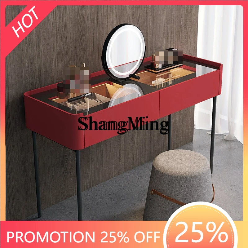

CL dresser modern bedroom mirror jewelry box combination lock drawer chest dressing table