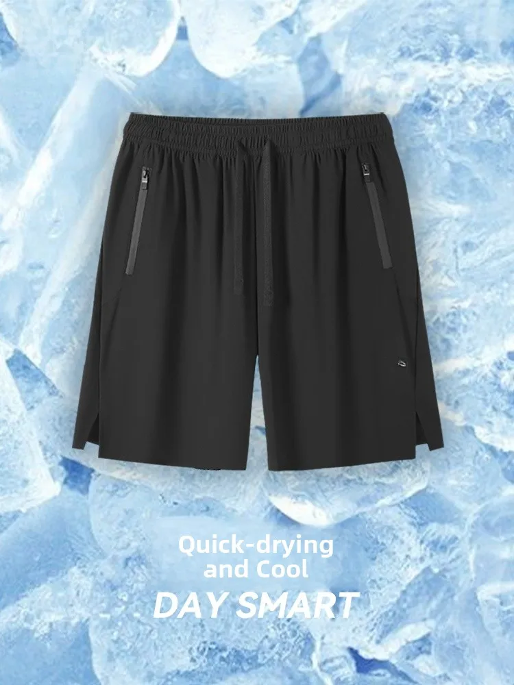 

Ice Silk Men's orts Qui Dry Lightweight Summer Casual Loose Fit Five Inch Spor Straight Leg Pants Breathable Comfortable