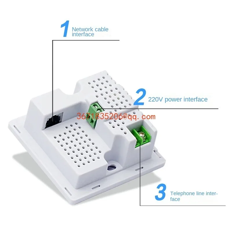 ホテルの部屋のルーター,ワイヤレスWi-Fiソケット,壁に埋め込まれたタイプ,300mのデュアルネットワークポート,APパネル,86タイプ