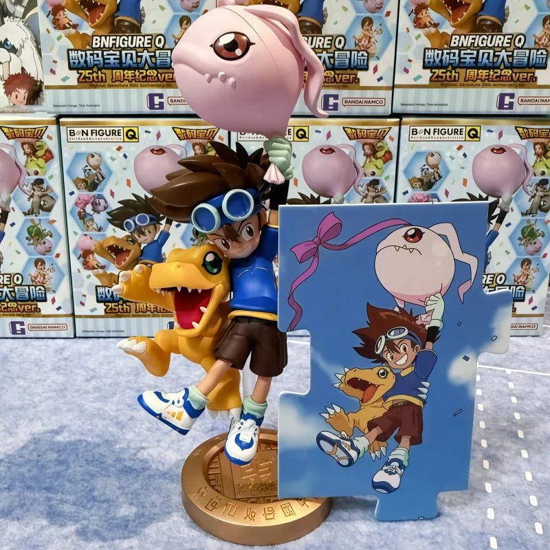 

Bandai Digimon воздушный шар, серия приключений, слепая коробка, 25-летие, памятная аниме, настольная декоративная модель, игрушки, подарок для детей