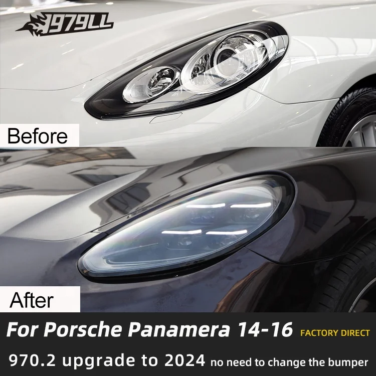 [1979ll] 2009 2011 2013 970.1 970.2 Aktualizacja do 2024 Matrix Style LED Reflektory do Porsche Panamera 970
