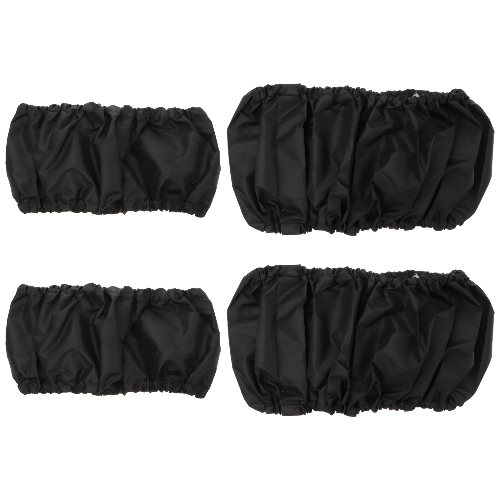 Housse de protection pour roues de poussettes, 4 pièces, accessoire de protection pour pneus de fauteuil roulant, noir, voyage