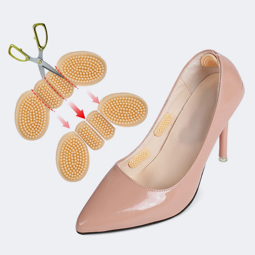 

4 Pairs Liner Silicone Cushions Anti wear Adhesive Heel Pads Grips Shoe Heel Liners High Heels S als Sneakers